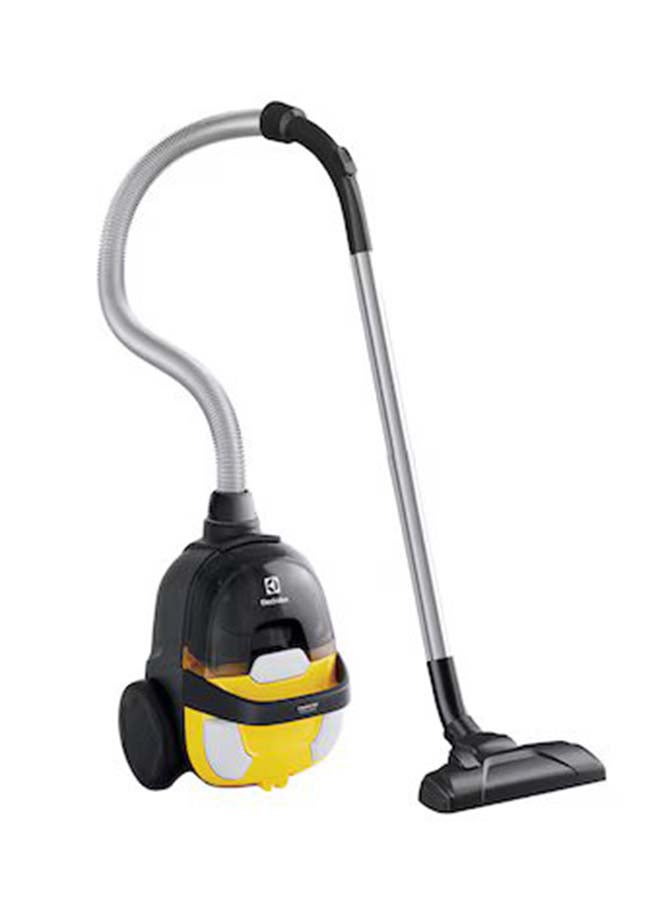 CompactGo Bagless Canister Vacuum Cleaner, Light Weight With 2-In-1 Performance Nozzle, Hygienic HEPA Filter For Clean And Healthy Home, Easy-Empty Dust Container, Ideal For Home 1500 W Z1230 Sunflower Yellow/Black