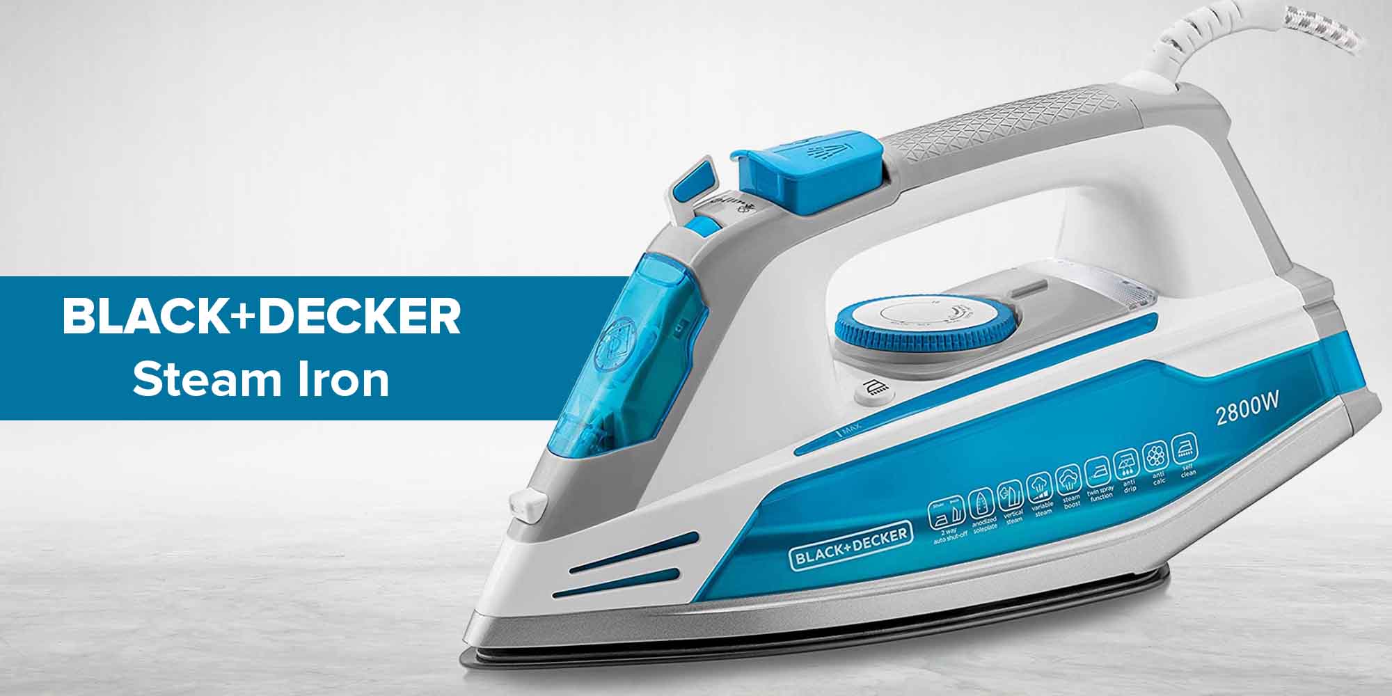 Steam Iron 330 ml 2800 W X2800-B5 Blue/White/Grey