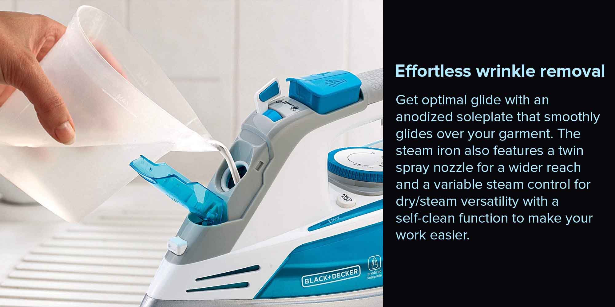 Steam Iron 330 ml 2800 W X2800-B5 Blue/White/Grey