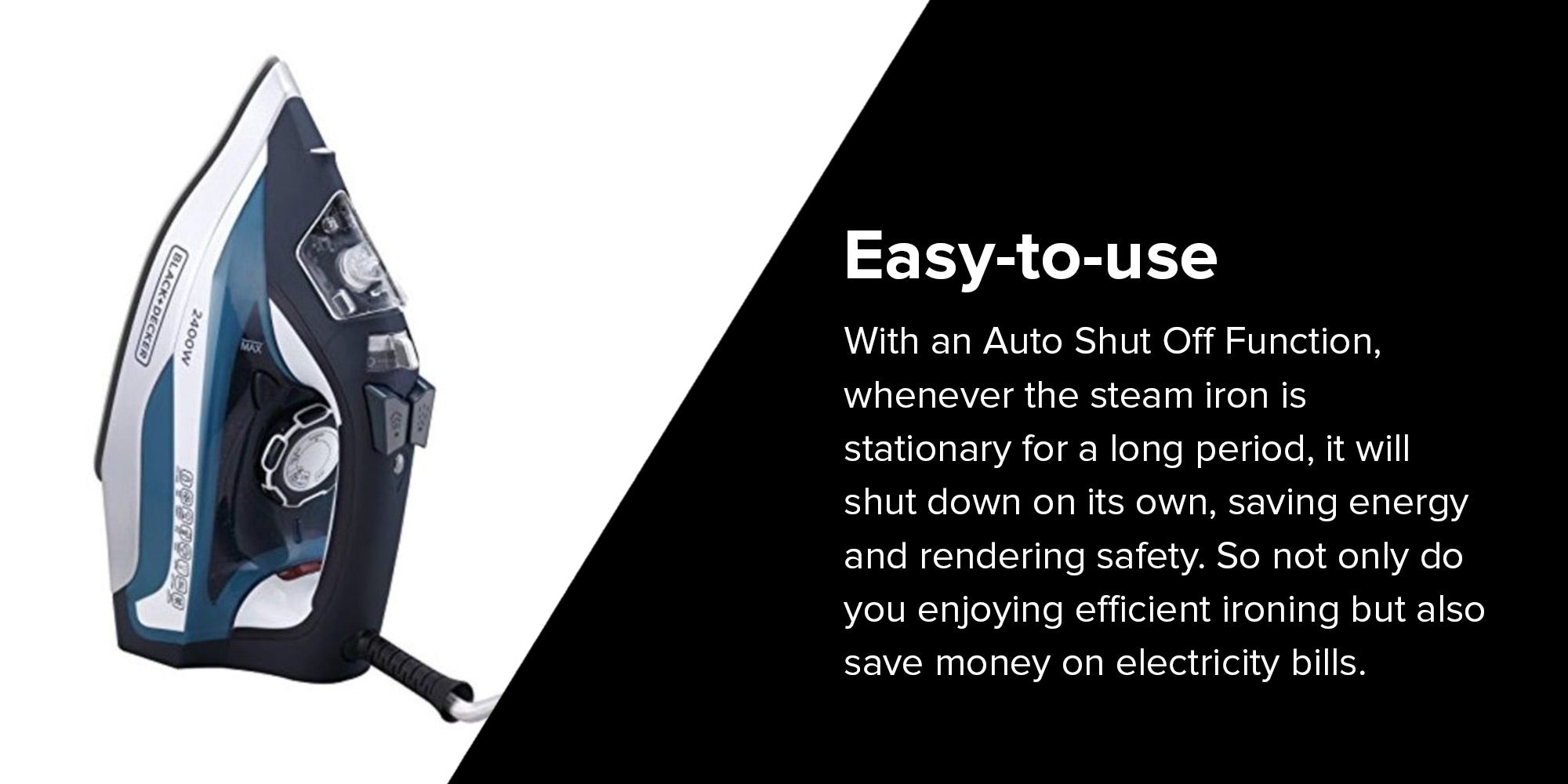 Steam Iron 2400W X2150-B5 Blue/White