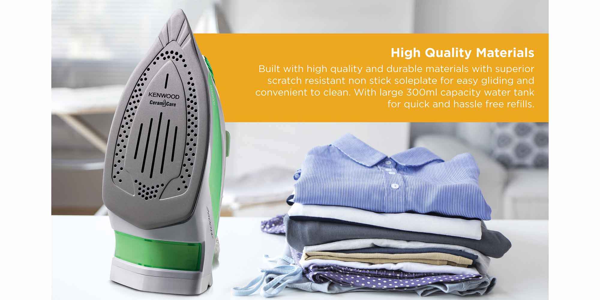 Ceramic Steam Iron 350 ml 2600 W STP70.000WG Green