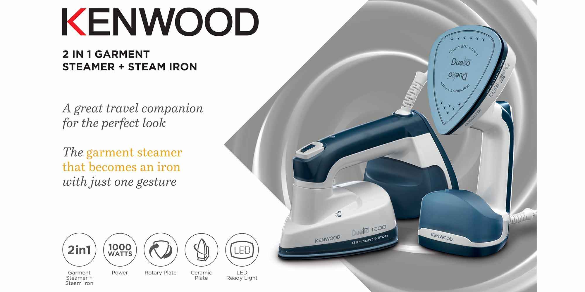 Garment Steamer With Iron 180ml 0.18 L 1000 W GSP40.000WB Blue/White