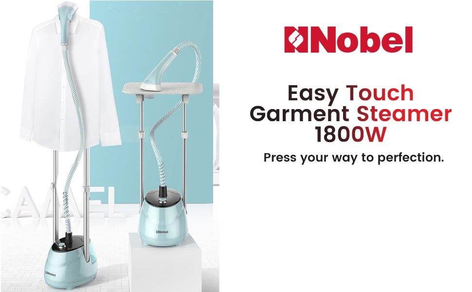 Garment Steamer with Detachable water Tank Adjustable Telescopic Pole & 35g/min Steam Flow 1.8 L 1800 W NGS45 Light Green