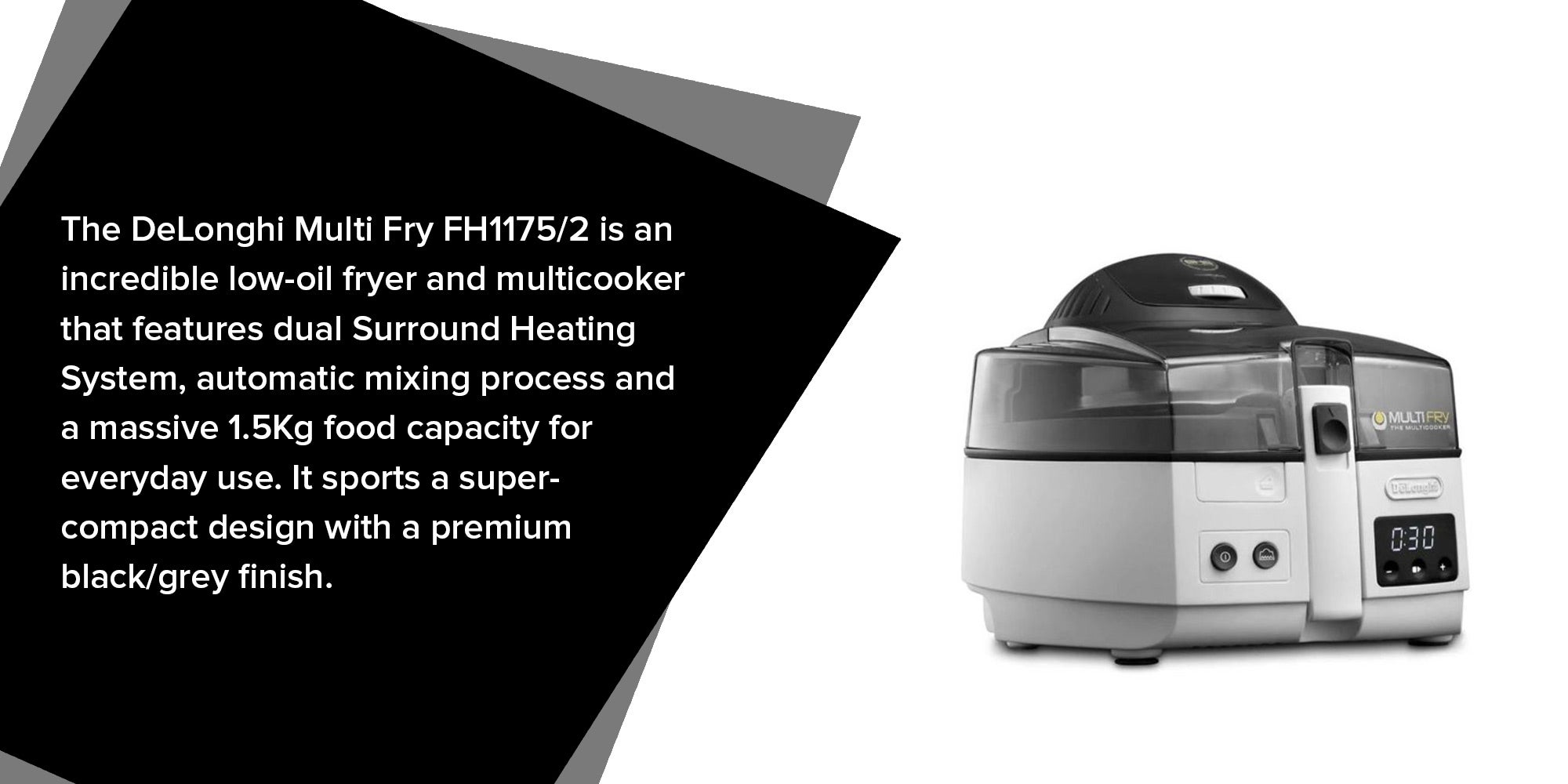 Classic Multi Fry Air Fryer 1470 W FH1175/2 White/Black/Grey