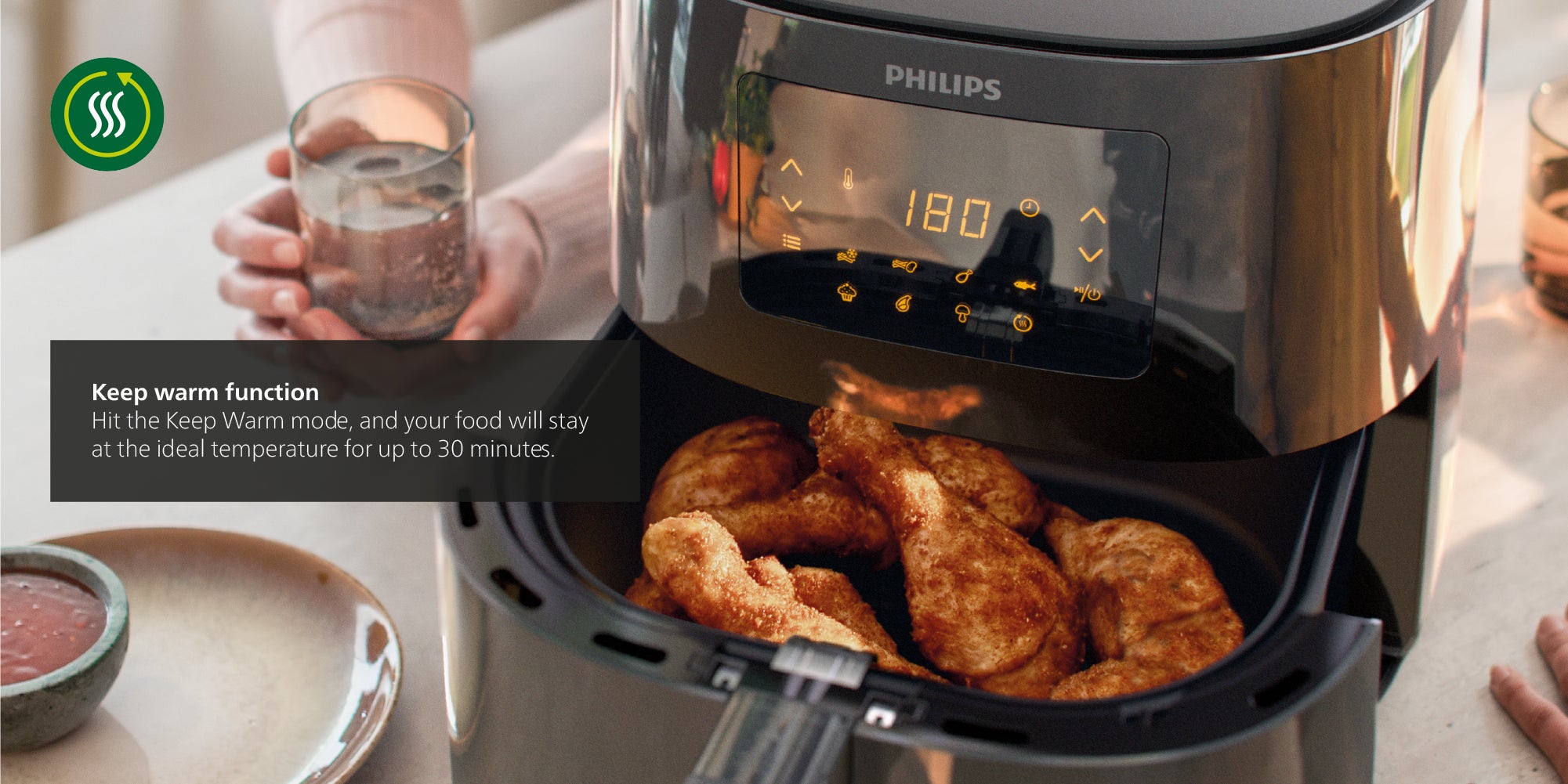 Essential XL Air Fryer 6.2 L 2000 W HD9270/90/91/70 Black