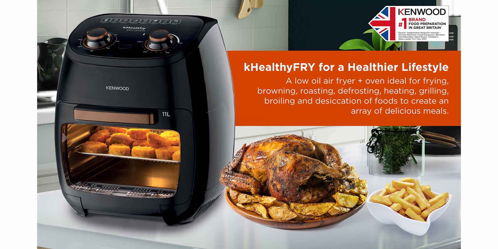 Air Fryer, Multi-Functional, Microwave Oven 11 L 2000 W HFP90.000BK Black