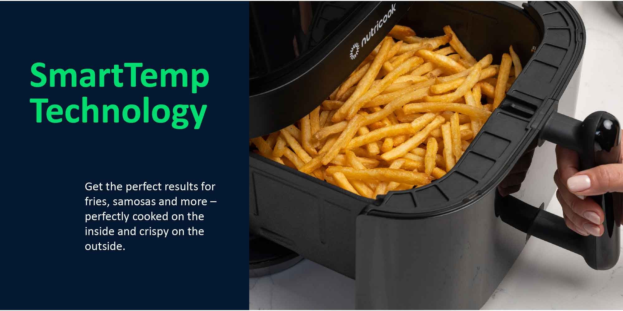 Air Fryer 2023 Model with Shake Reminder & Smart Temperature Function For Air Fry, Roast, Bake, Dehydrate And Reheat, 6 Presets 5.7 L 1700 W AF357 Black