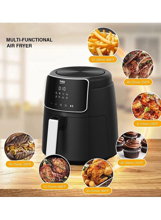 Air Fryer Digital control panel, Present Defrost, French Fries, Chicken Wings, Steak, Shrimp, Fish, Cake, Air Drying Functions 3.9 L 1500 W FRL 2244B Black