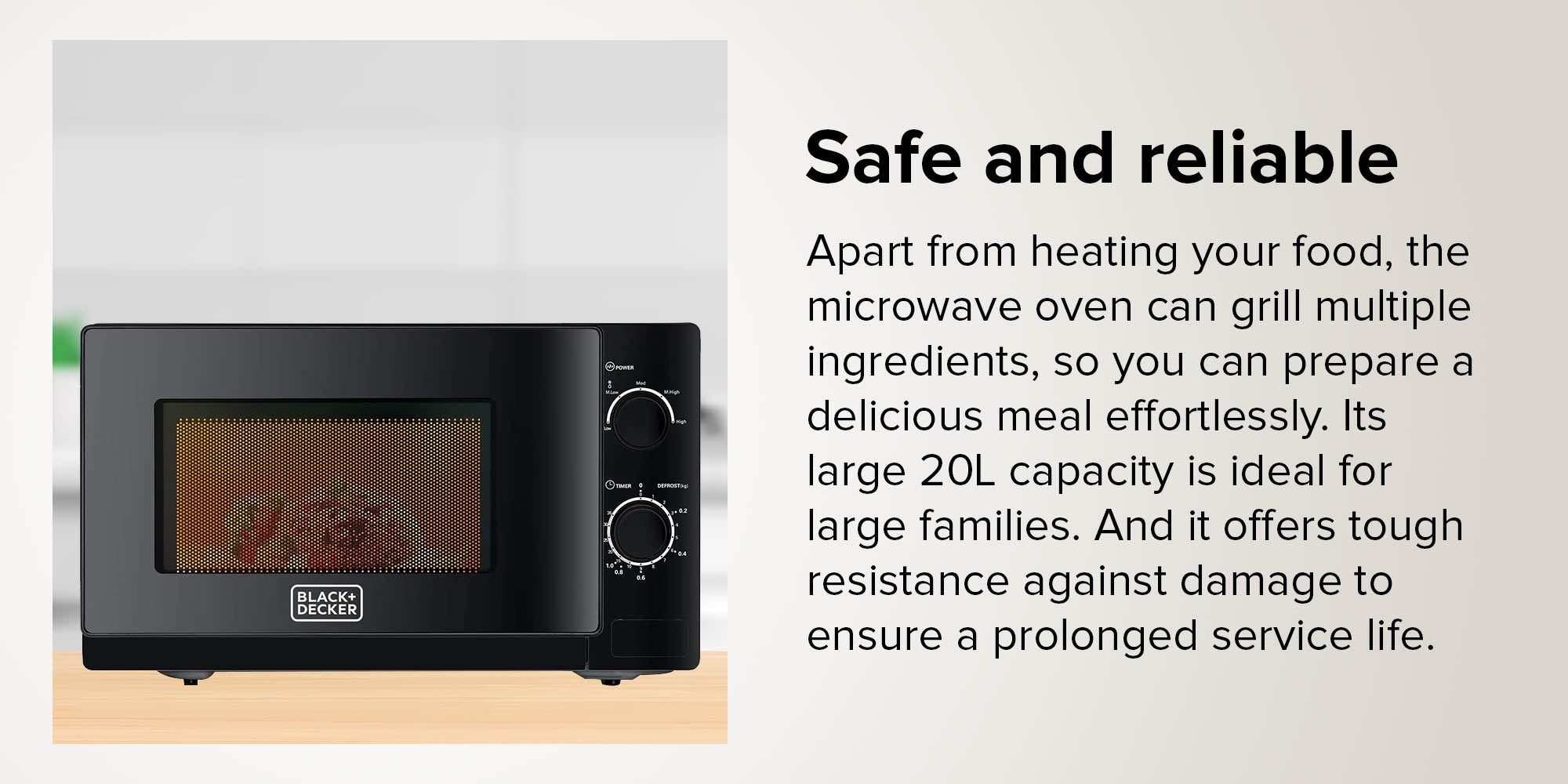 Microwave Oven MZ2020P-B5 20 L 700 W MZ2020P Black