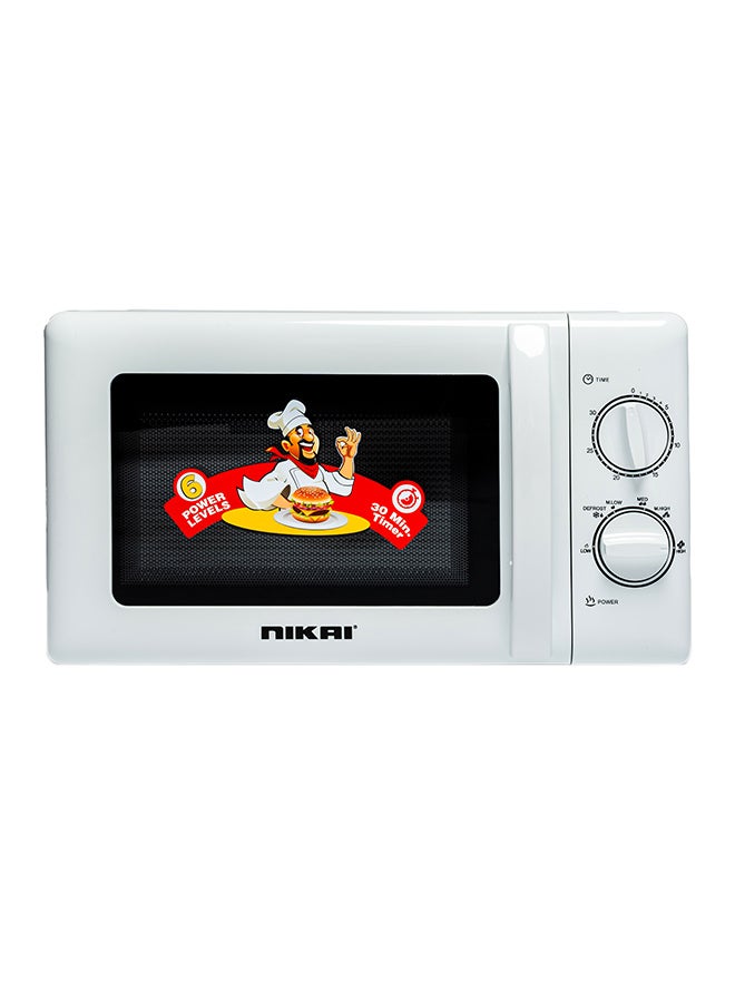 20 Liter Microwave Oven, 6 Power Levels including Defrost, 700 Watts, 30 Mins Cooking Timer, Pull Handle Door, Manual 20 L 700 W NMO515N9A/ NMO515N8NX White/Black