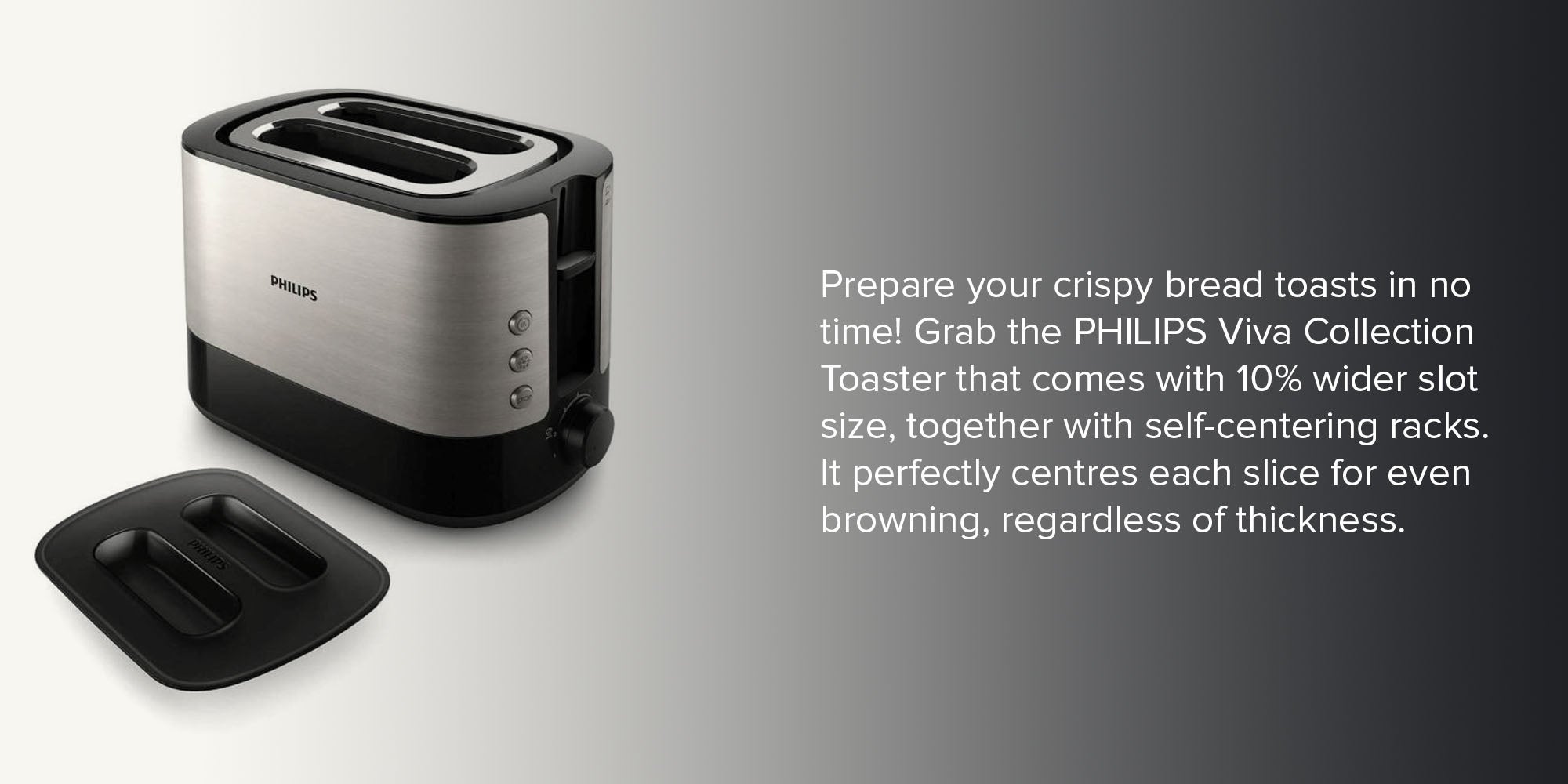 Viva Collection Toaster 950 W HD2637 Silver