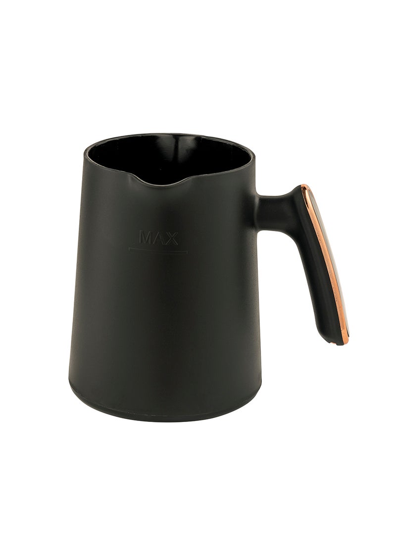 Turkish Coffee Maker, 4 Cups Capacity,Plastic Materials With Stainless Steel Heat Plate | Overflow Prevention System | Sound Alarm System | Auto-Shut Off 250 ml 600 W GCM41517N Black