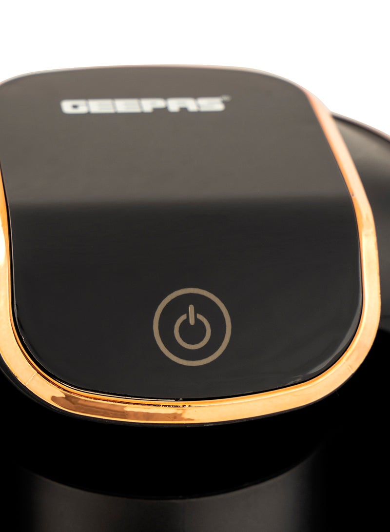 Turkish Coffee Maker, 4 Cups Capacity,Plastic Materials With Stainless Steel Heat Plate | Overflow Prevention System | Sound Alarm System | Auto-Shut Off 250 ml 600 W GCM41517N Black