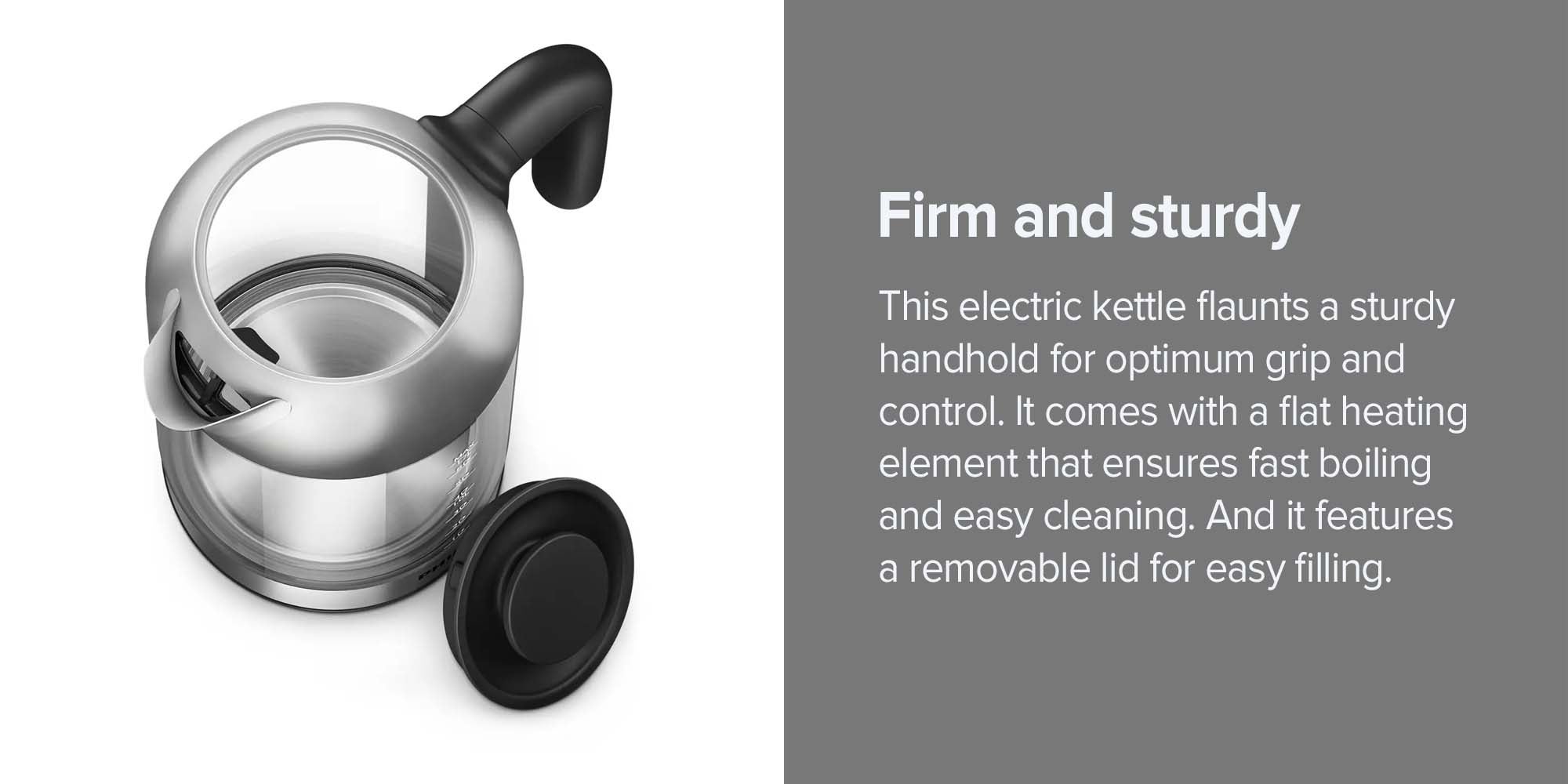 Electric Kettle 1.7 L 2200 W HD9339/81 Clear/Silver/Black