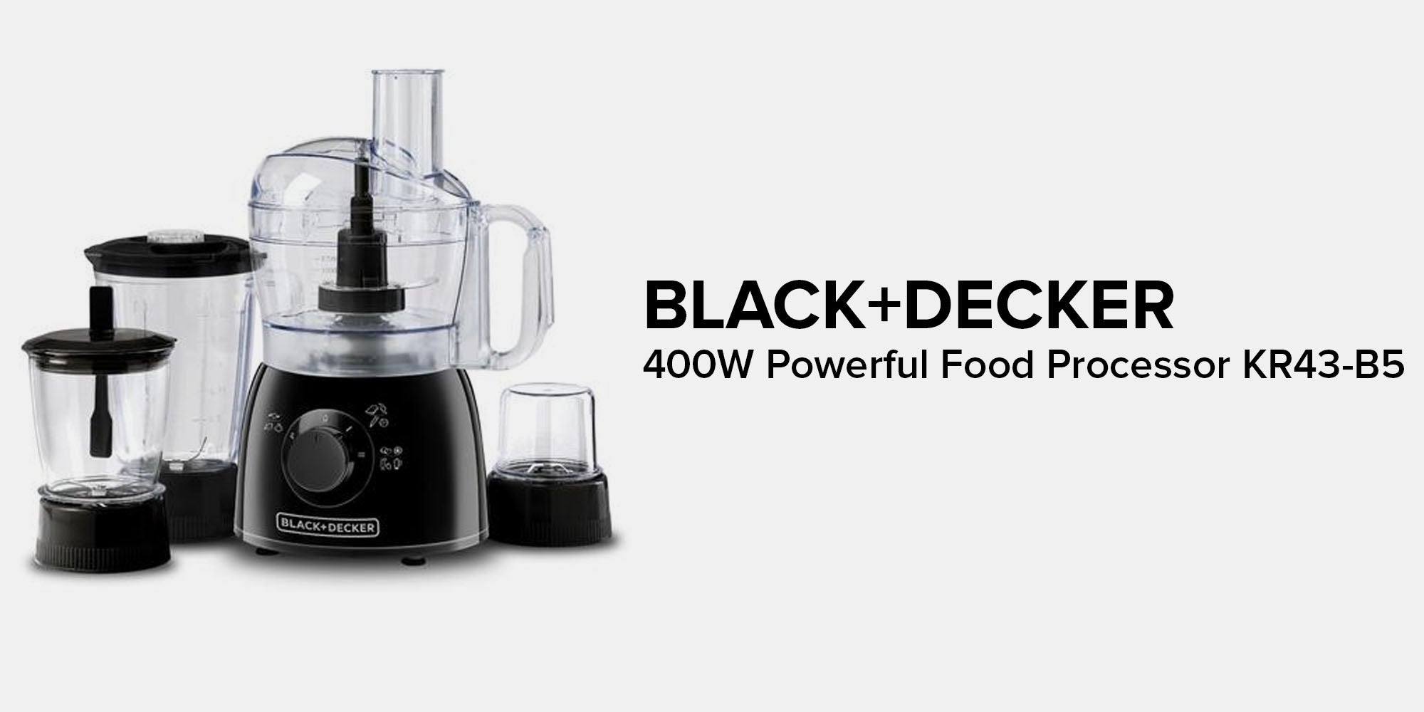 5-In-1 Food Processor With 33 Functions 1.2 L 400.0 W KR43-B5 Black