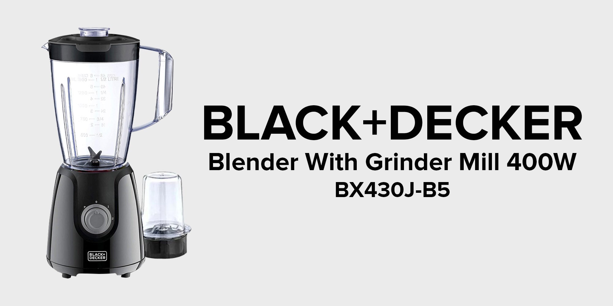 Blender With Grinder Mill 1.5 L 400.0 W BX430J-B5 Black