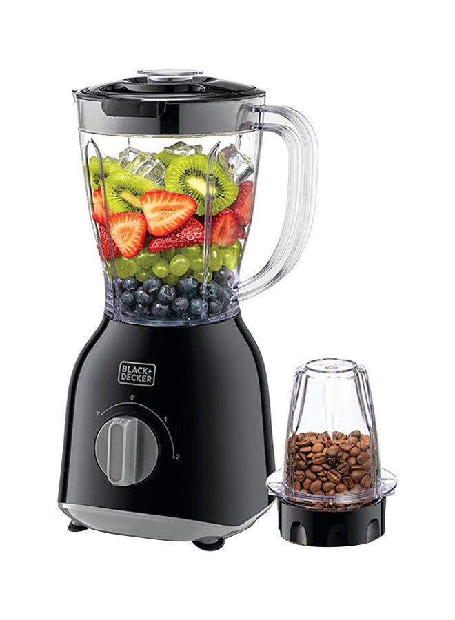 Blender With Grinder Mill + 1.0L Extra Jar 1.5 L 400.0 W BX365J-B5 Black