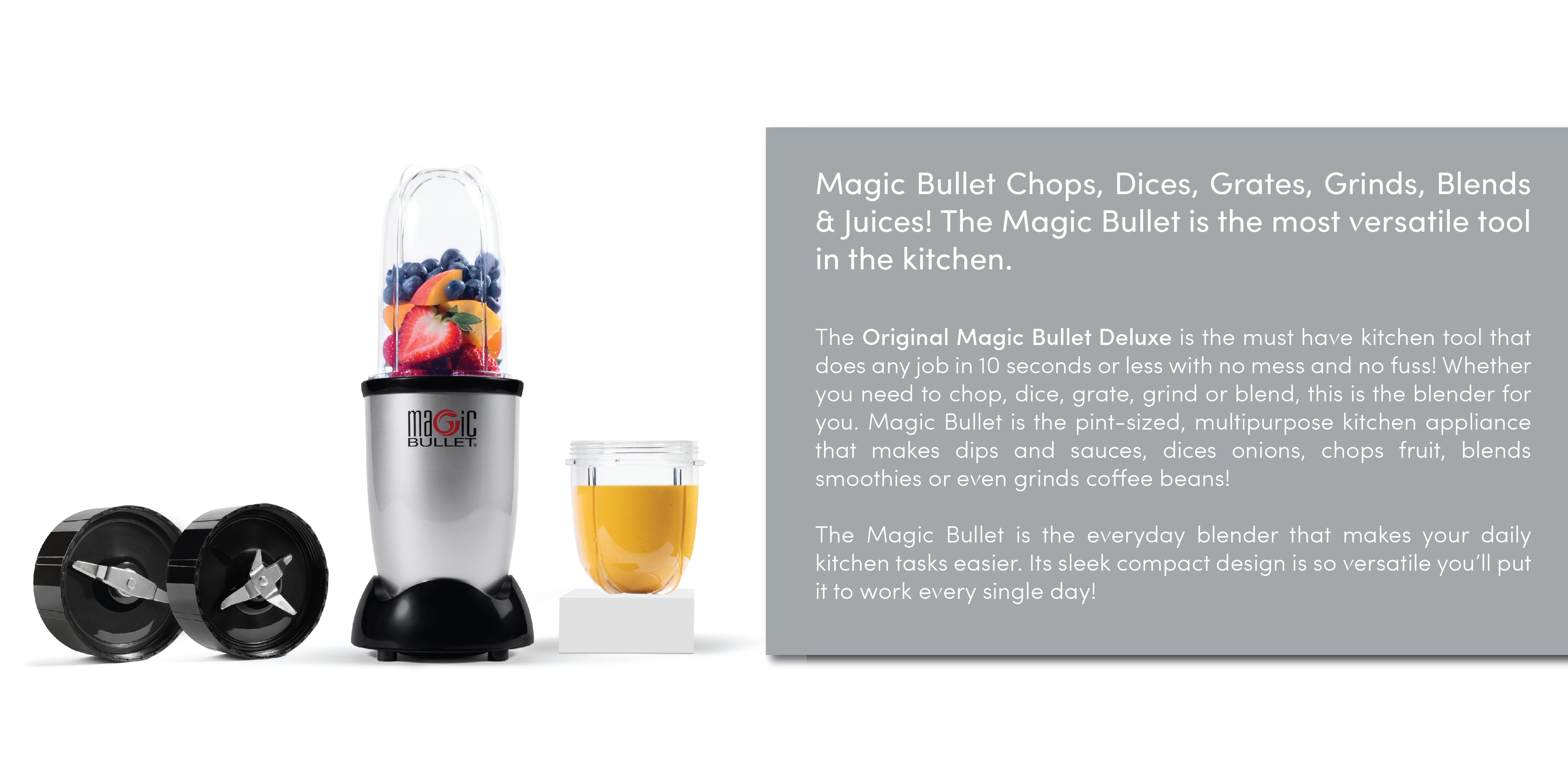 4-Piece High-Speed Blender/Mixer System 0.6 L 400 W MB4-0612 / MWTY3ZE/A Silver/Black