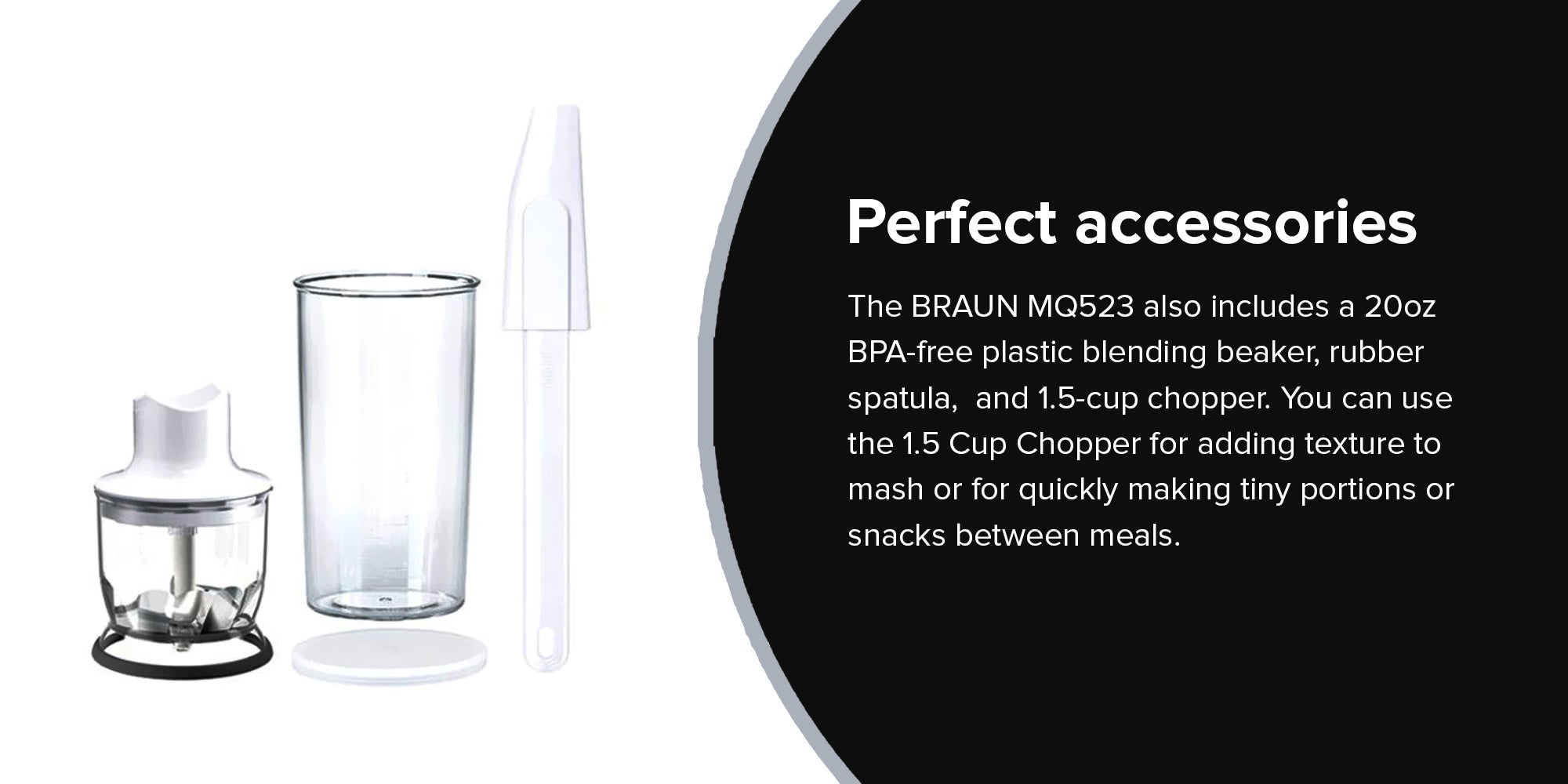 MultiQuick 5 Baby Food Maker And Hand Blender 600Ml MQ523 Grey/Silver/Clear