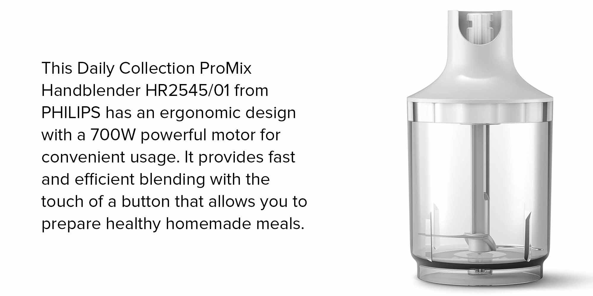 Pro Mix Handblender HR2545/01 White/Silver/Black