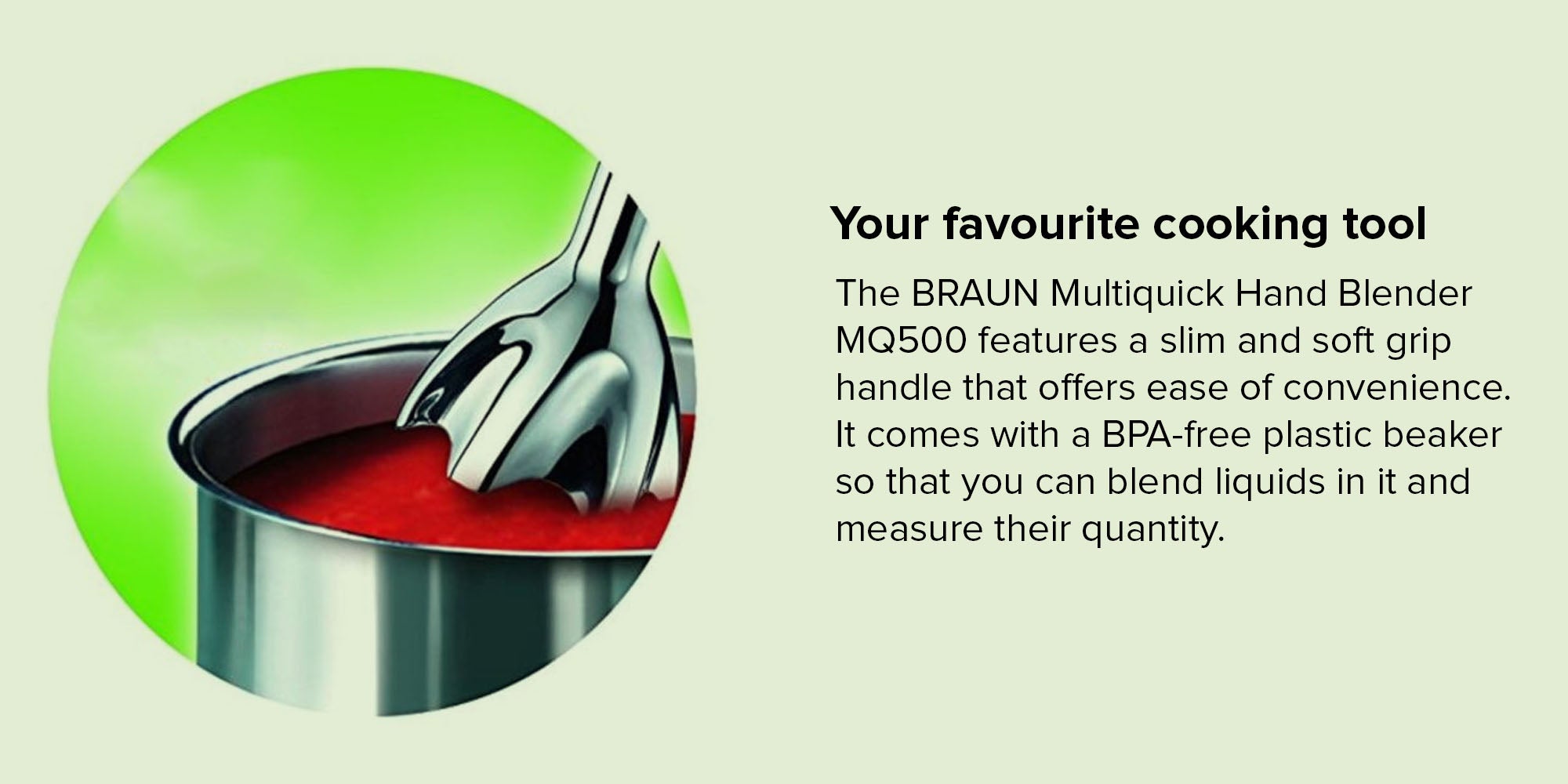 Multiquick Minipimer Hand Blender 600W MQ500 White/Silver