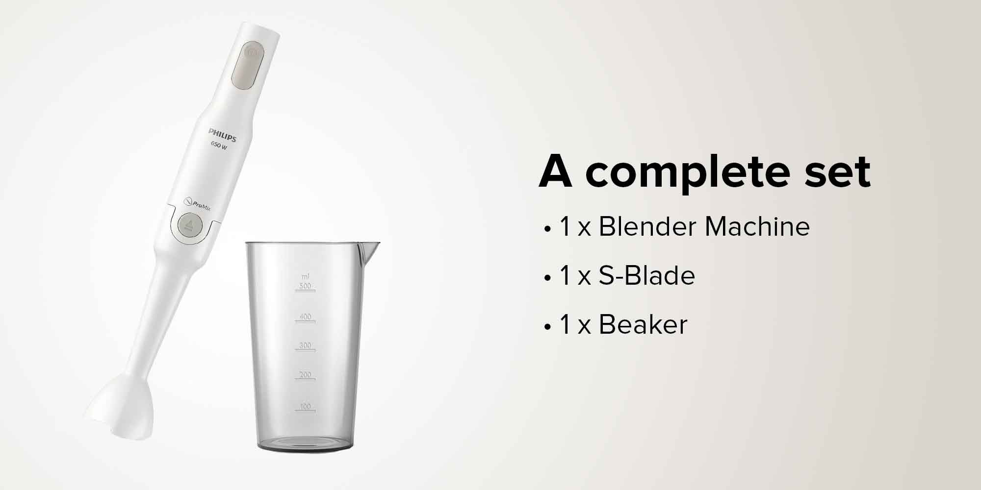 Daily Collection ProMix Hand Blender HR2531/01 White