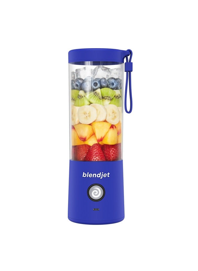 V2 Portable Blender Smoothie Maker, Personal Blender, Fruit Blender, Leak Proof Juicer, BPA-Free 475ml 200W Sports Bottle, USB-C Rechargeable, Ice Crusher with Stainless Steel Blades - Royal