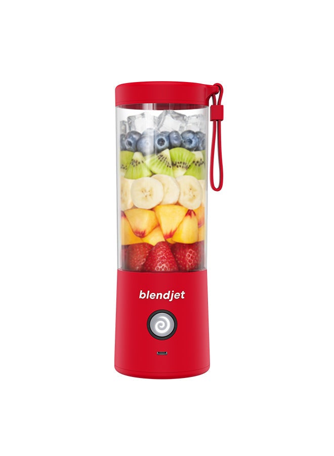 V2 Portable Blender Smoothie Maker, Personal Blender, Fruit Blender, Leak Proof Juicer, BPA-Free 475ml 200W Sports Bottle, USB-C Rechargeable, Ice Crusher with Stainless Steel Blades - Red 475 ml 200 W 2-RED