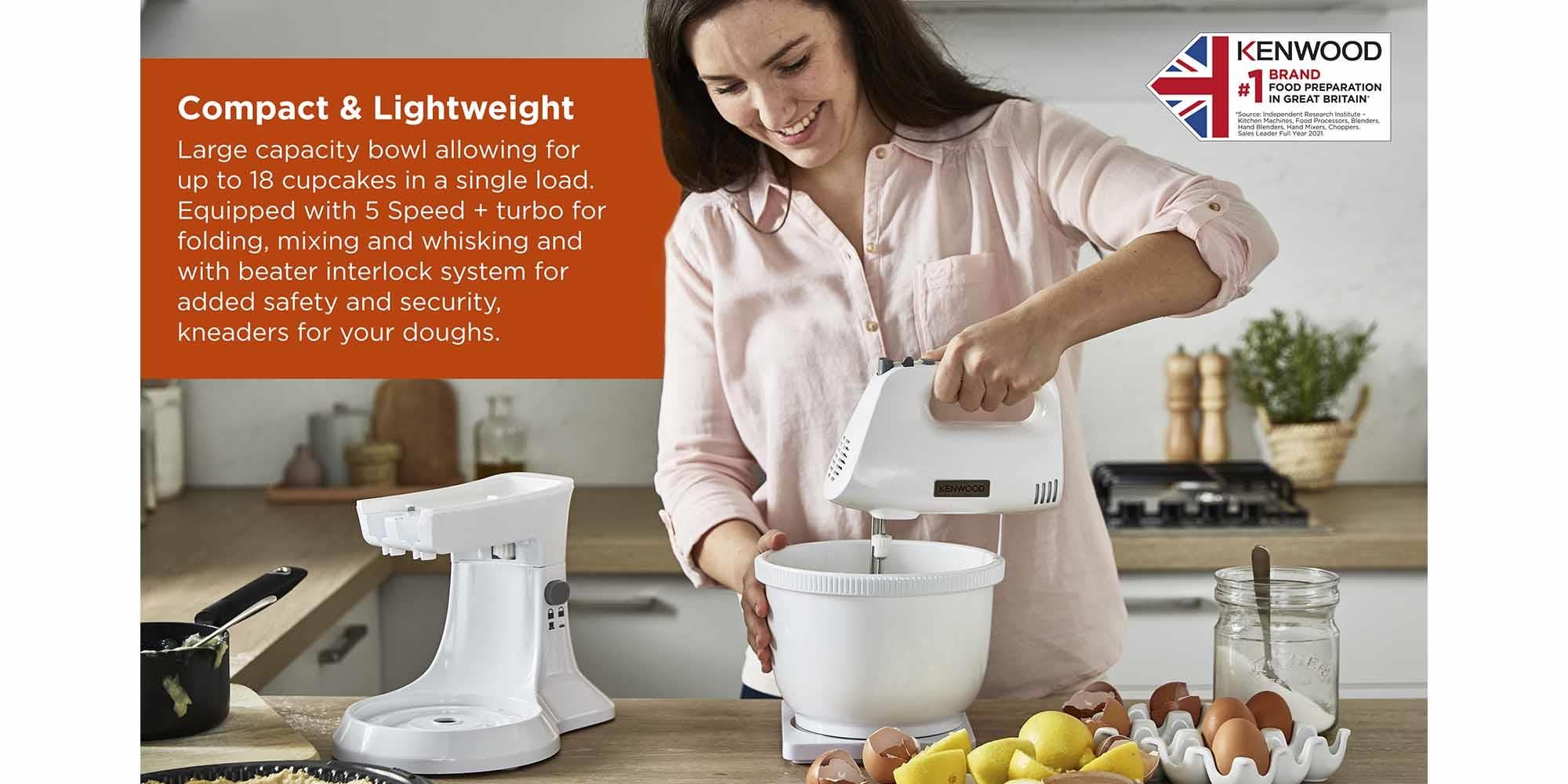 Stand Hand Mixer (Electric Whisk) With Rotary Bowl 3.4 L 450 W HMP32.A0 White