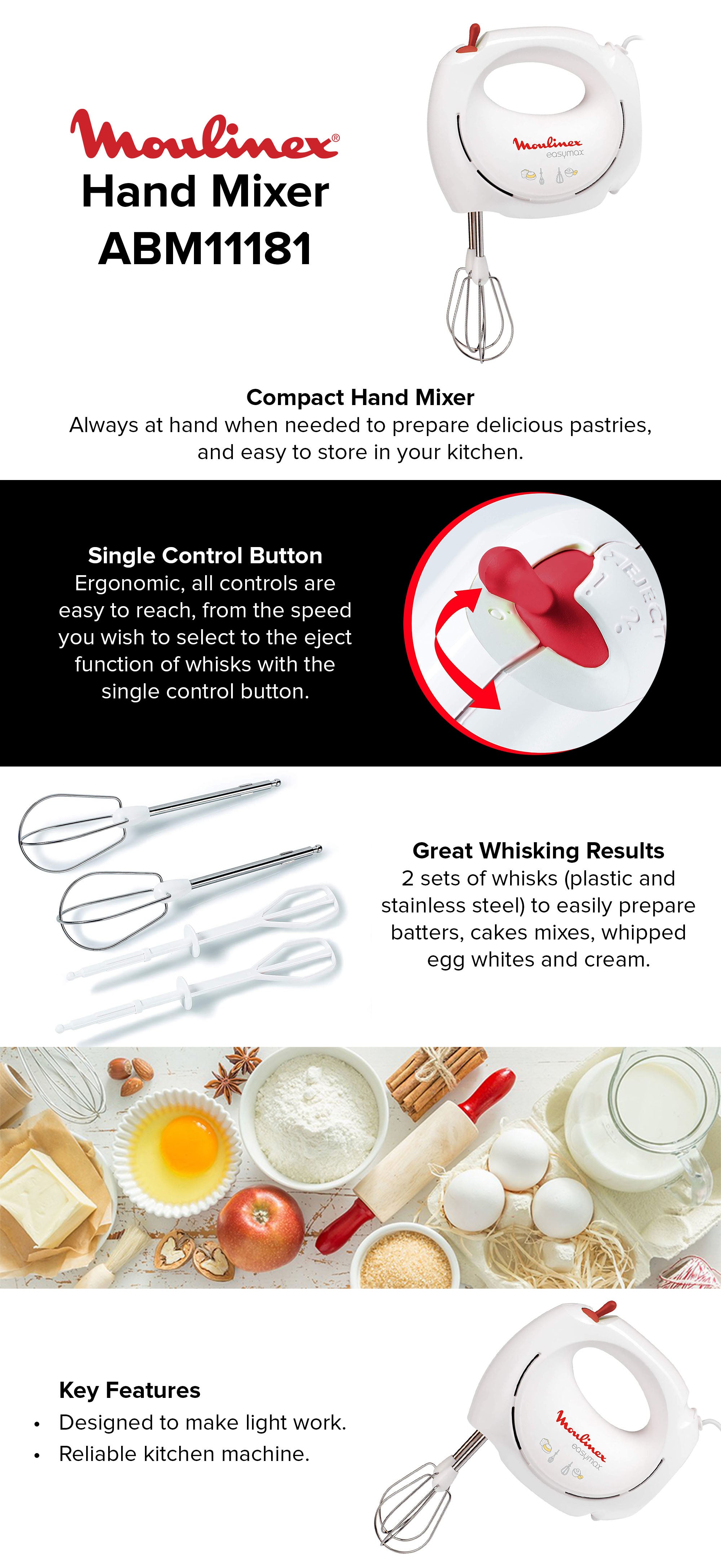 Hand Mixer 200W 200.0 W ABM11181 White