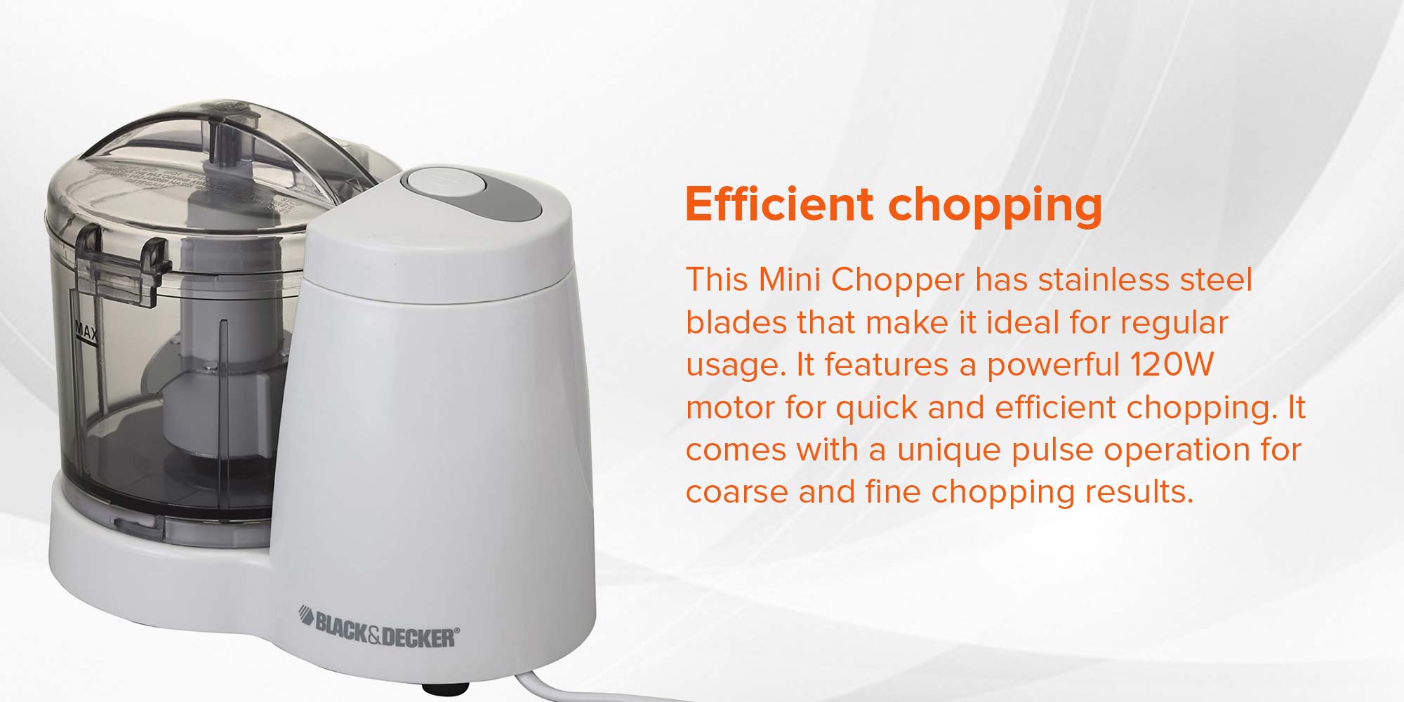 Mini Chopper 350.0 ml 120.0 W SC350-B5 White