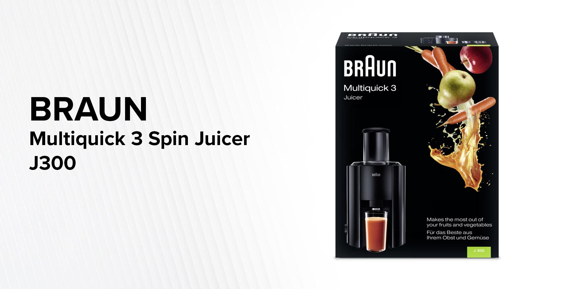 Multiquick 3 Spin Juicer 800W 1.25 L 800 W J 300 Black