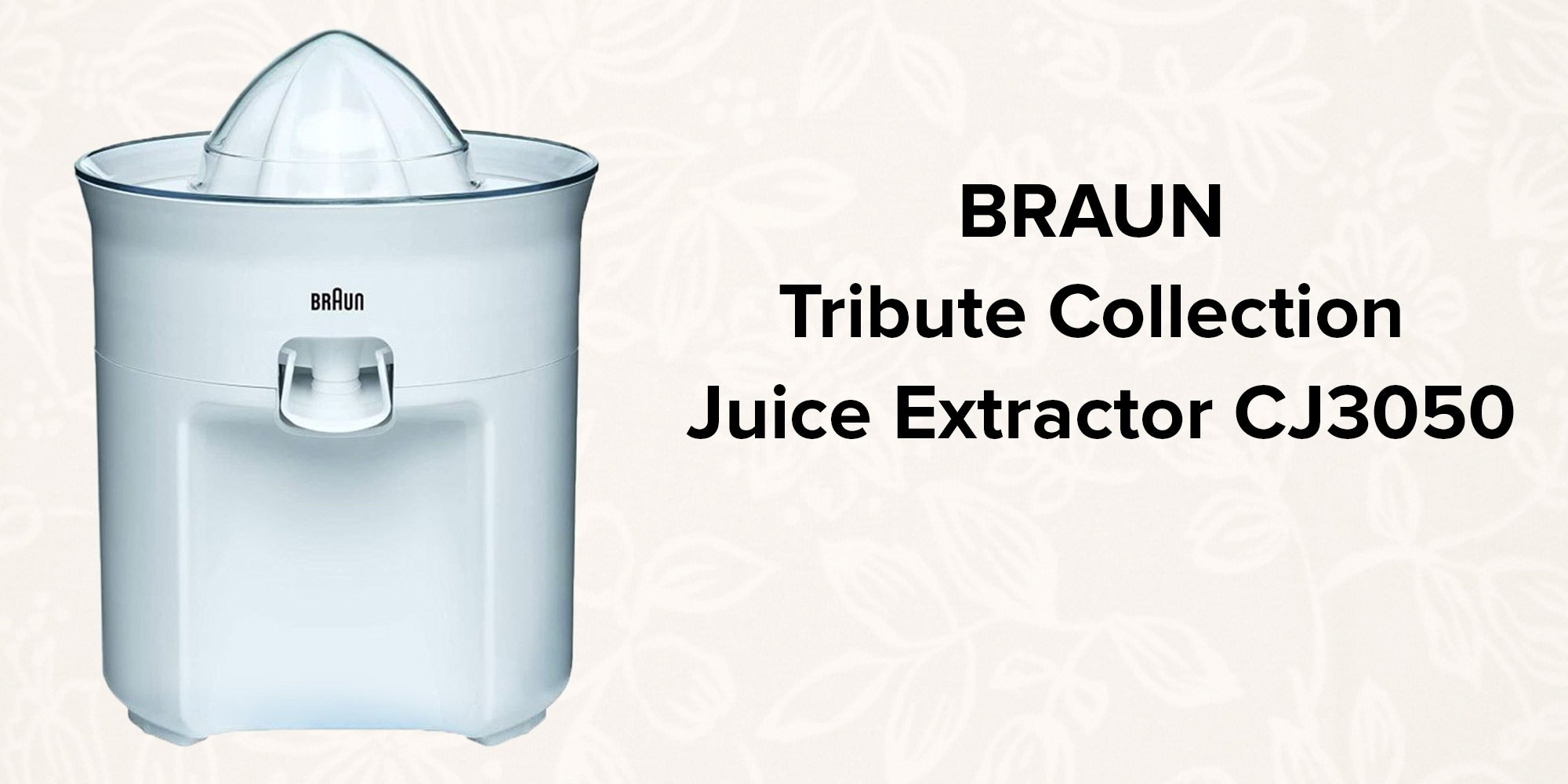 Tribute Collection Juice Extractor 60 W CJ3050 White