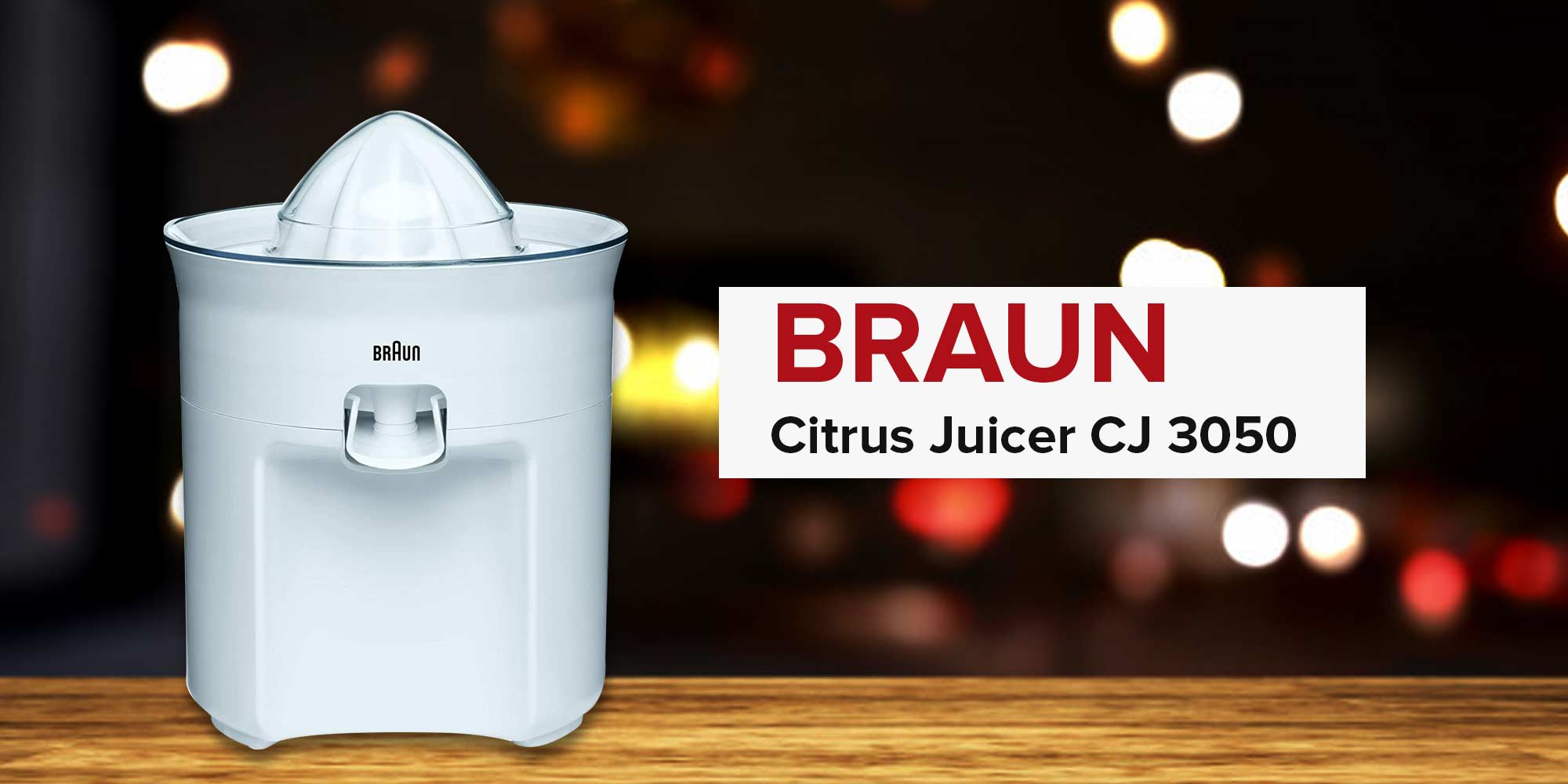 Citrus Juicer 60W 60 W CJ 3050 White/Clear