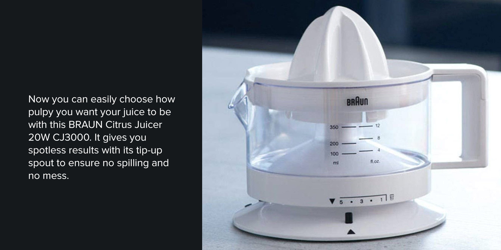 Citrus Juicer 350.0 ml 20.0 W CJ3000 White/Clear