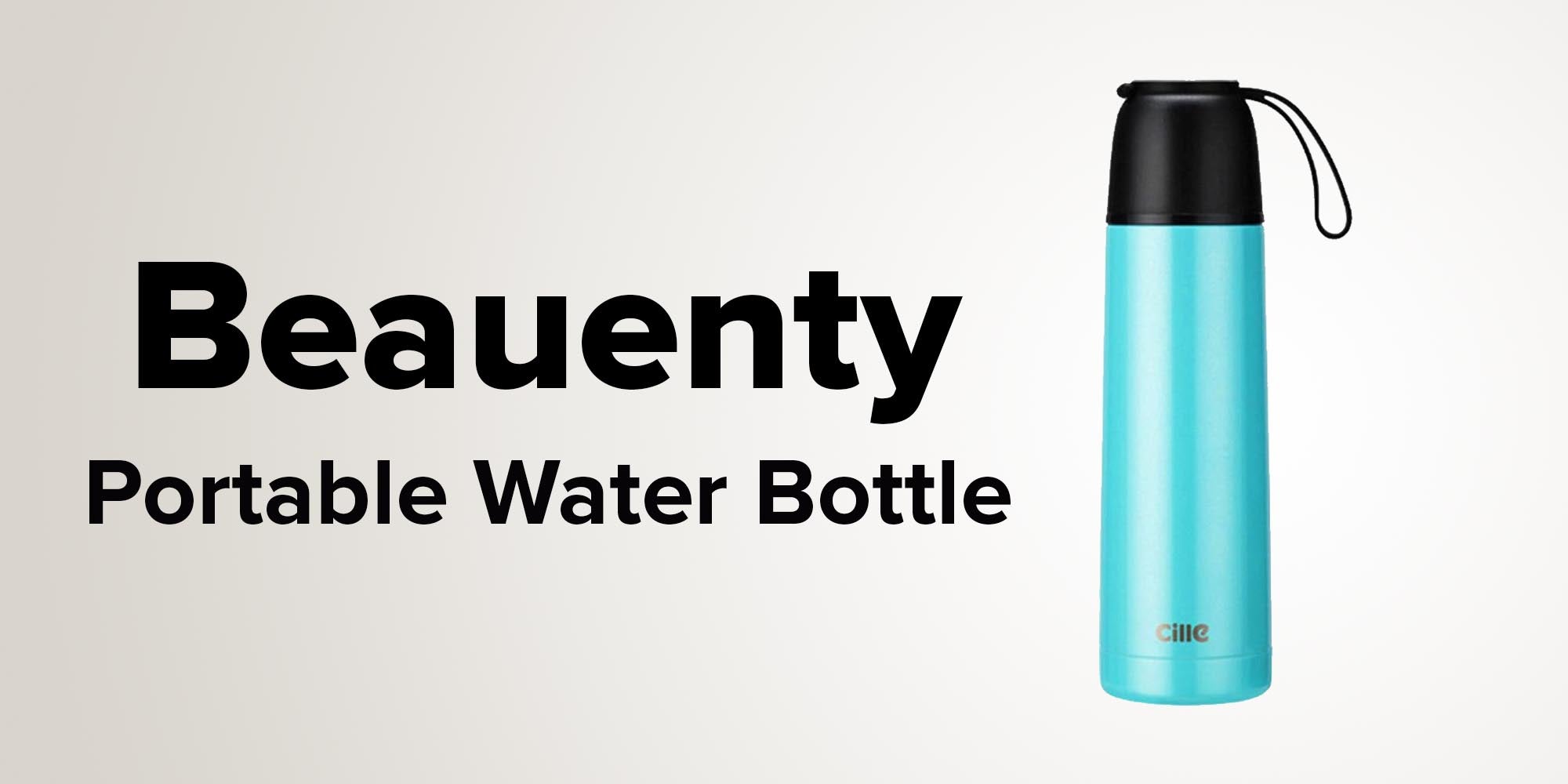 Portable Water Bottle Blue/Black