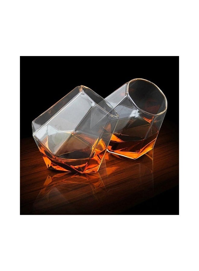 2-Piece Elegant Glass Set Clear