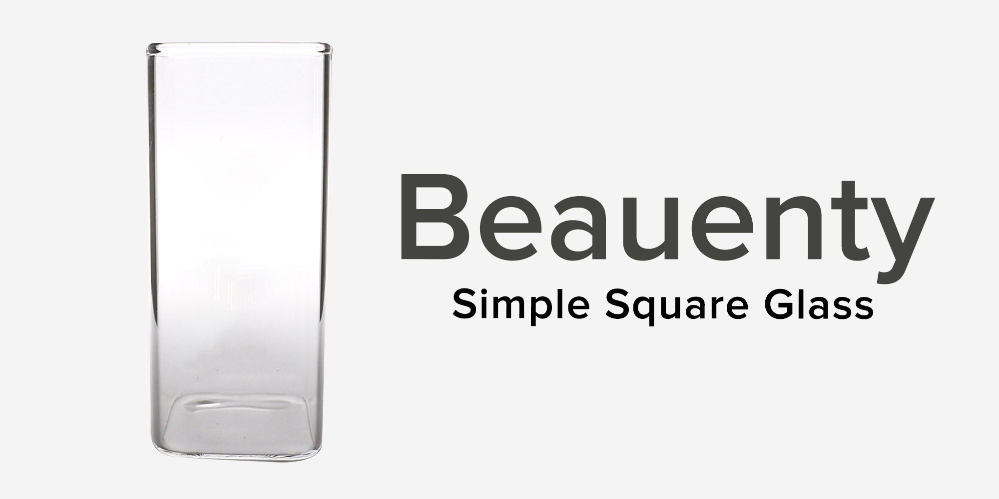 Simple Square Glass Clear