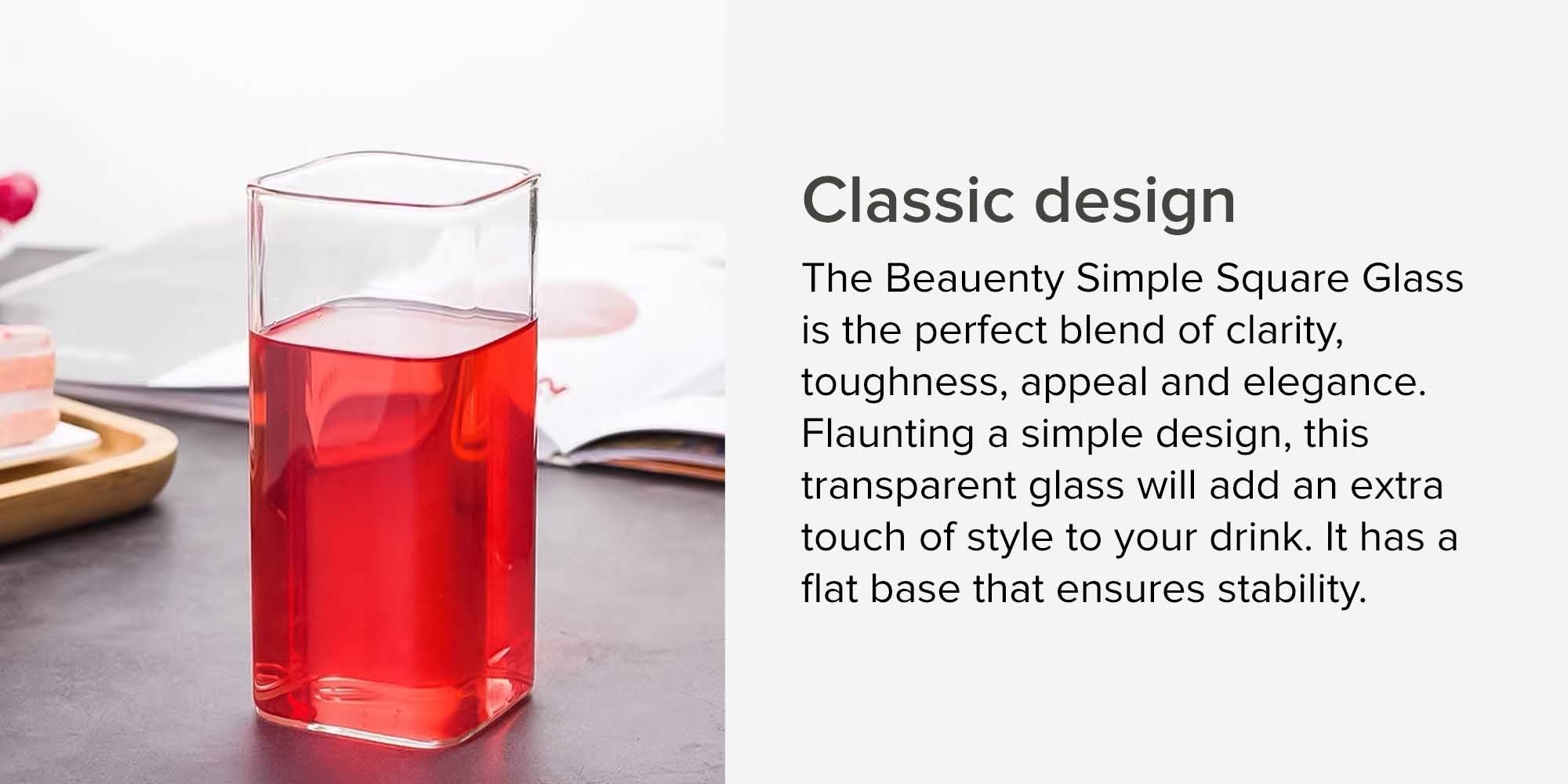 Simple Square Glass Clear