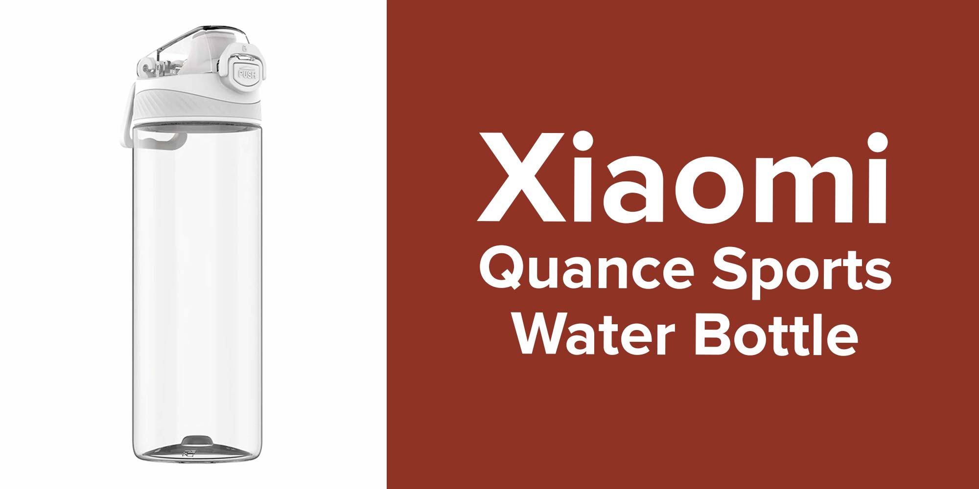 Quance Sports Water Bottle White