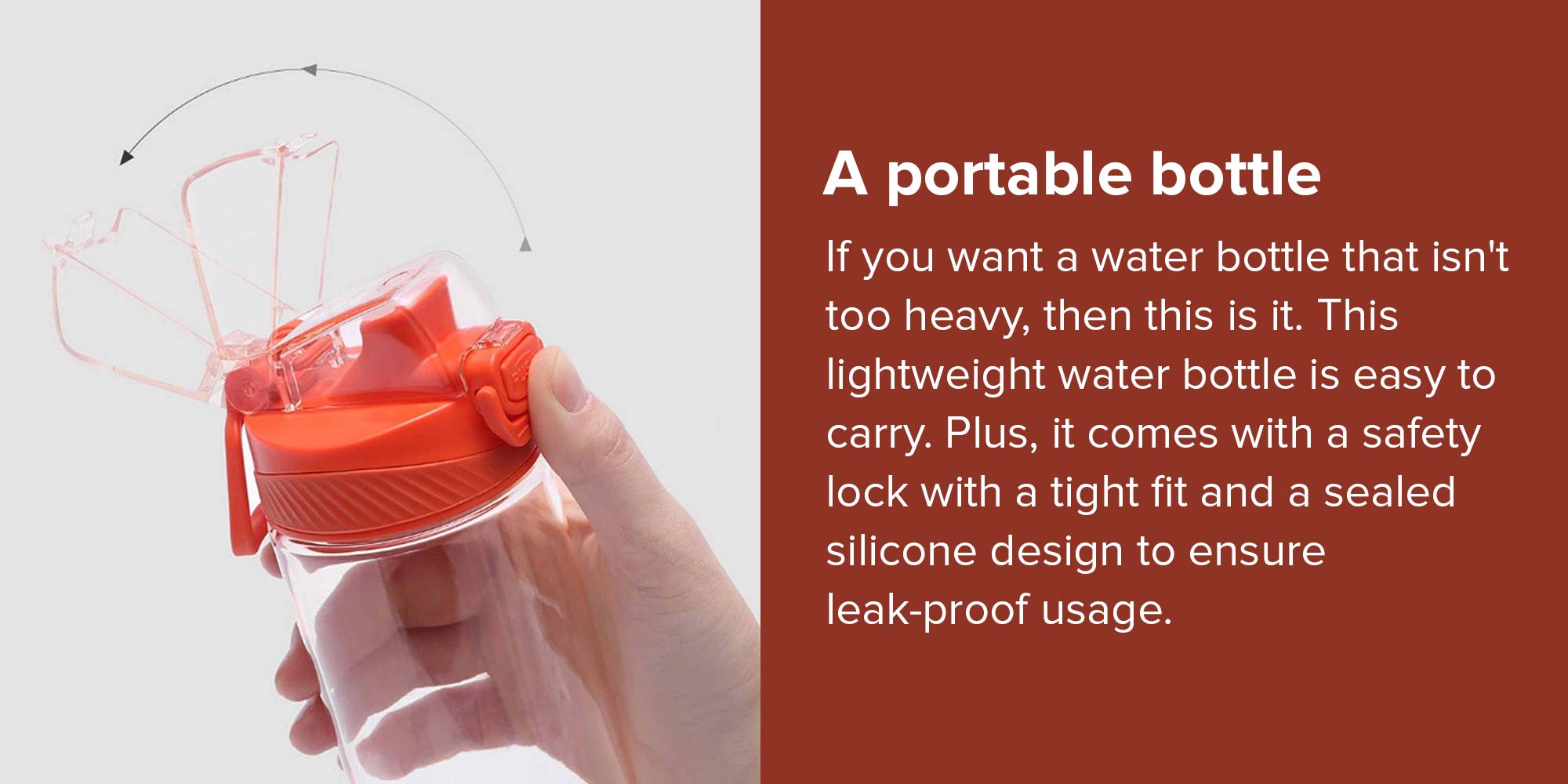 Quance Sports Water Bottle White