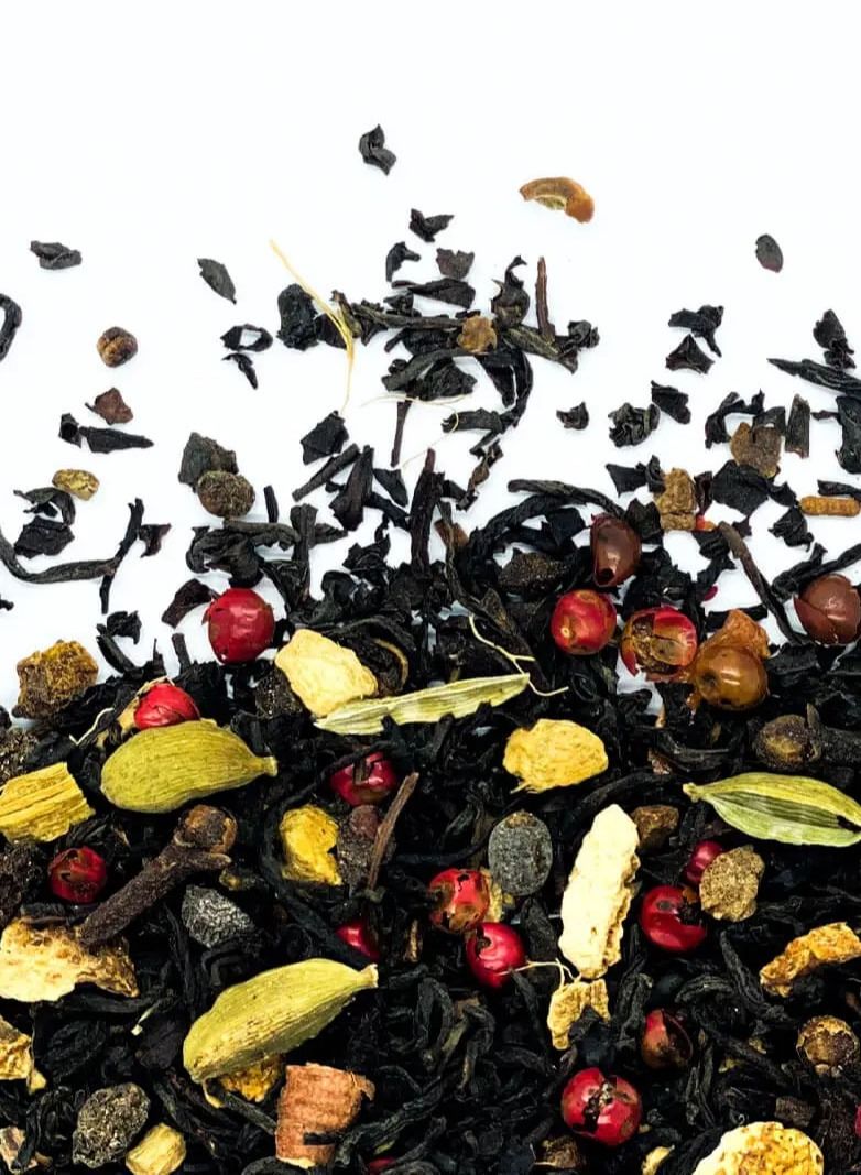 Black Tea Masala Chai Strong  Loose Leaf Breakfast Invigorating Aroma