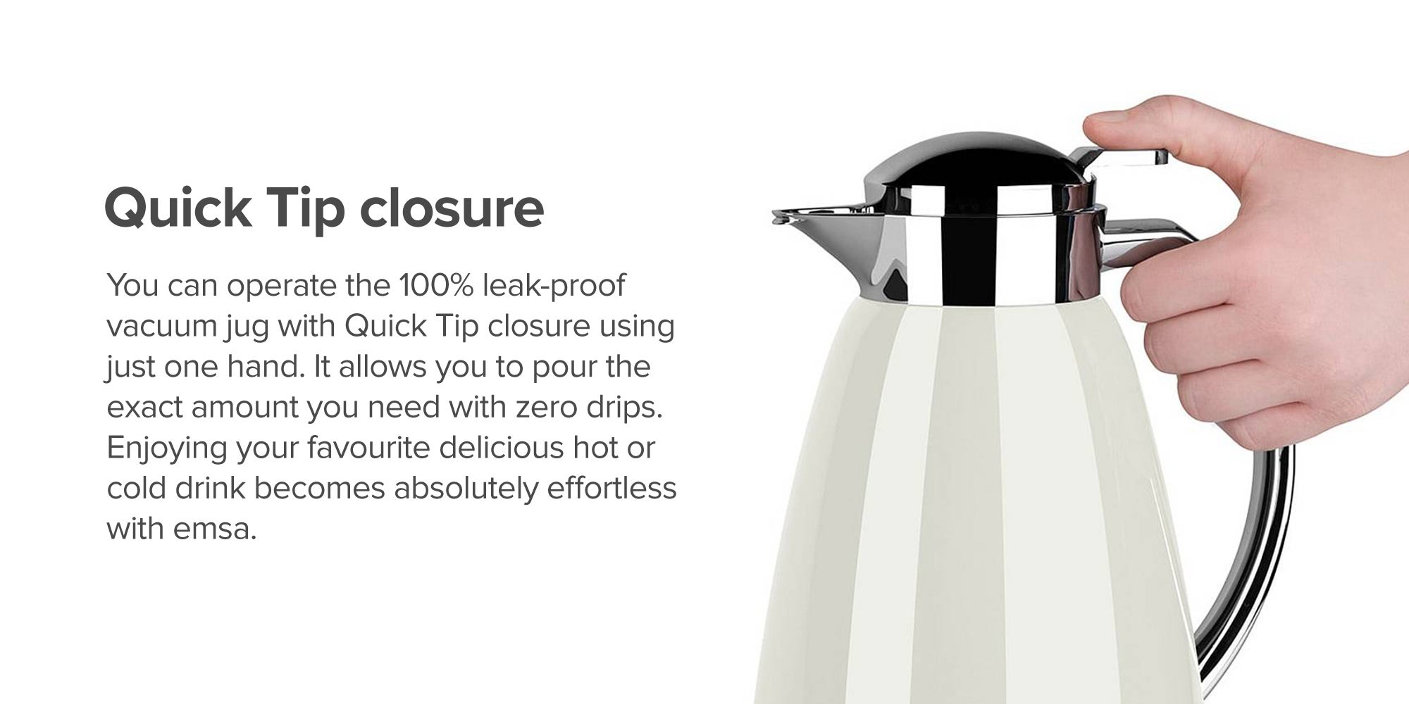 Campo Quick Tip Flask White/Silver