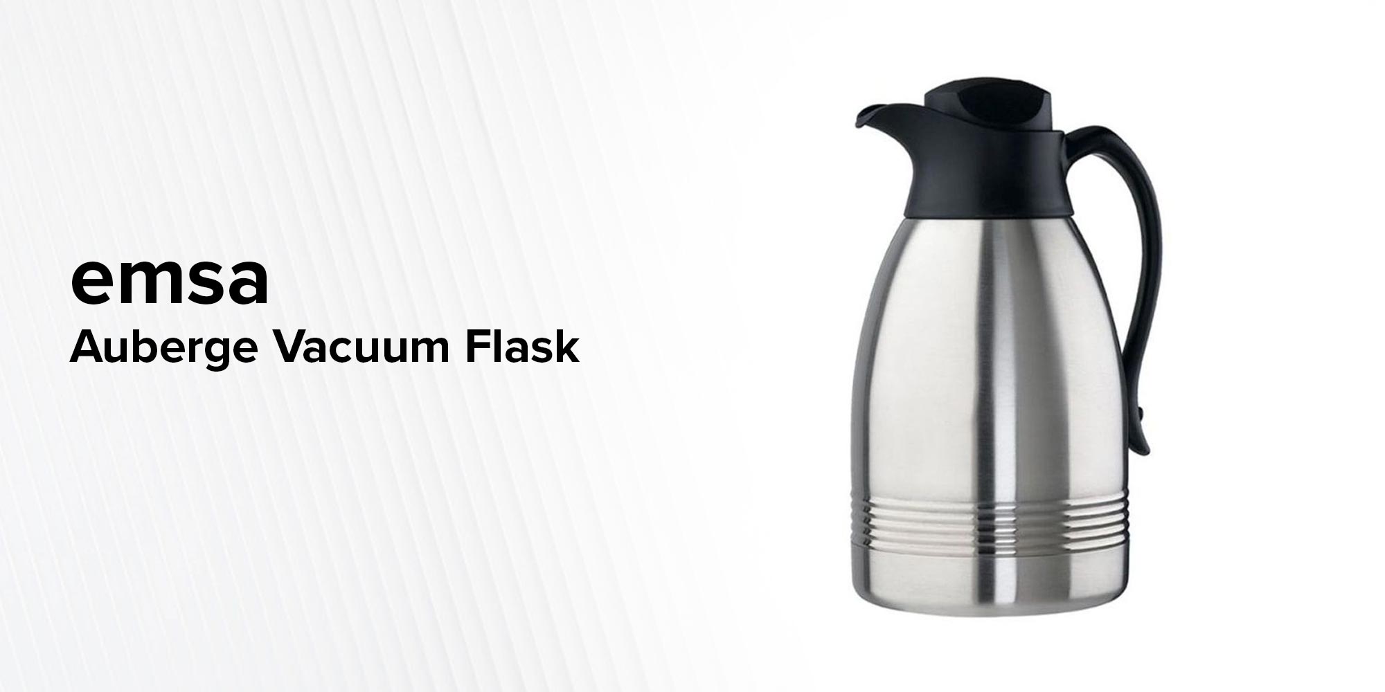 Auberge Vacuum Flask Silver/Black