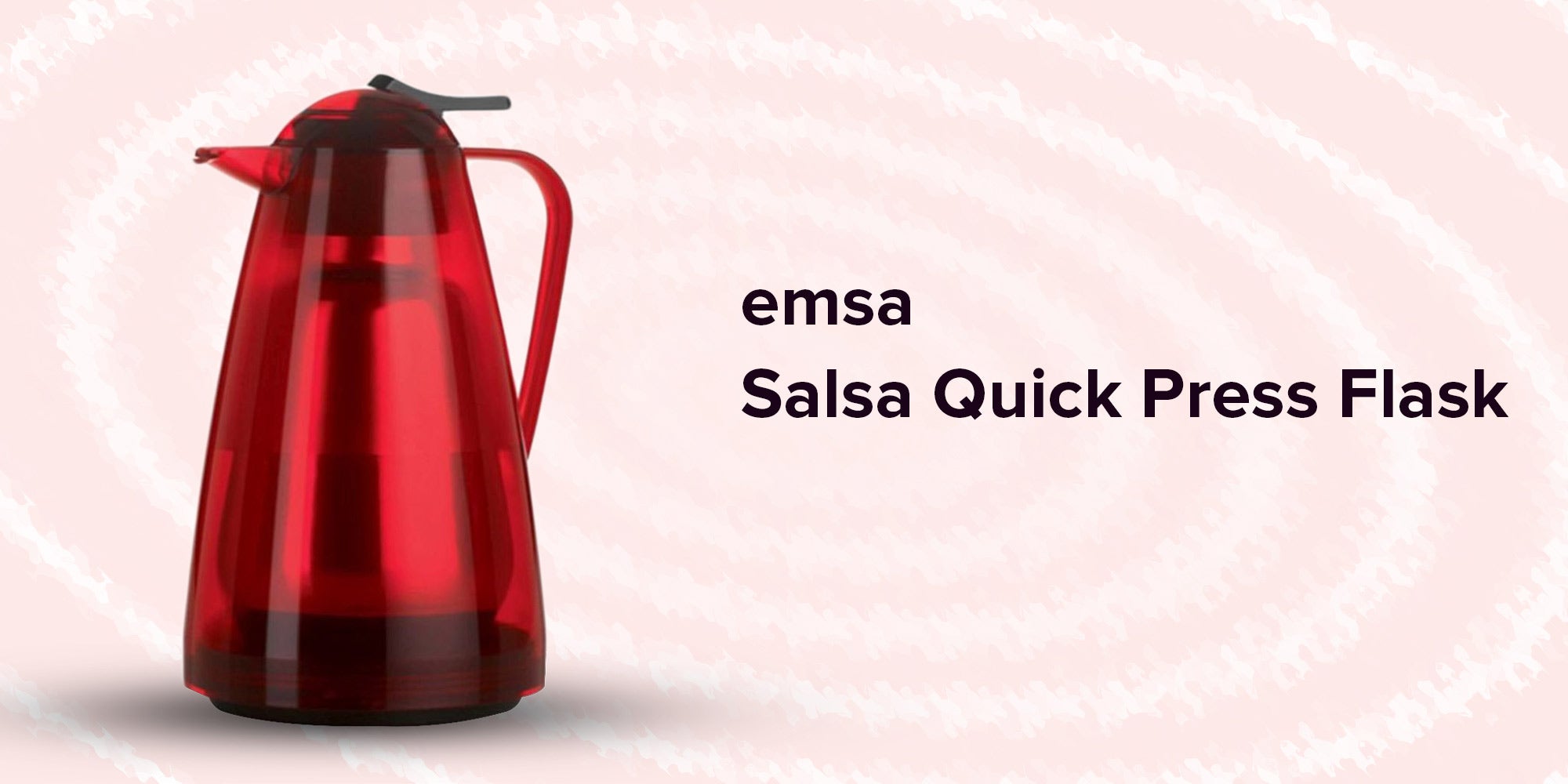 Salsa Quick Press Flask Red
