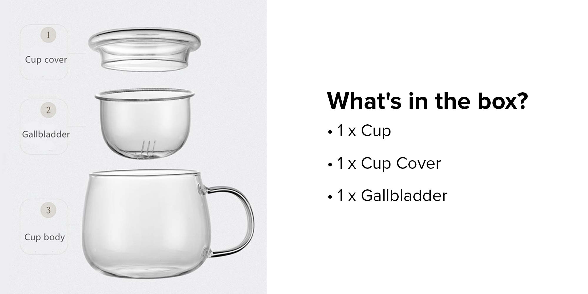 Transparent Glass Cup Clear