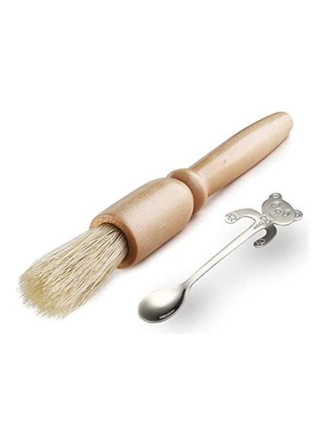 Pack Of 2 Grinder Cleaning Brushes Beige/Silver