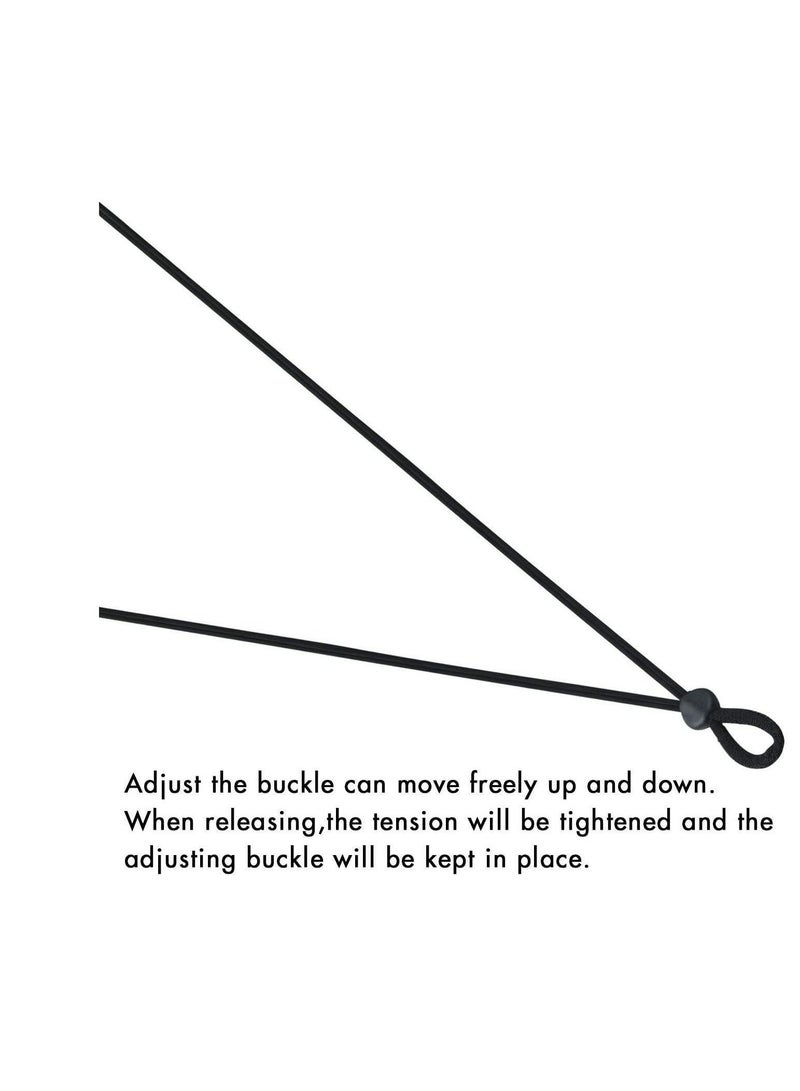 Drawstrings Elastic Cord Adjuster Locks Silicone Toggles Non Slip Stopper Round Adjustment Buckle