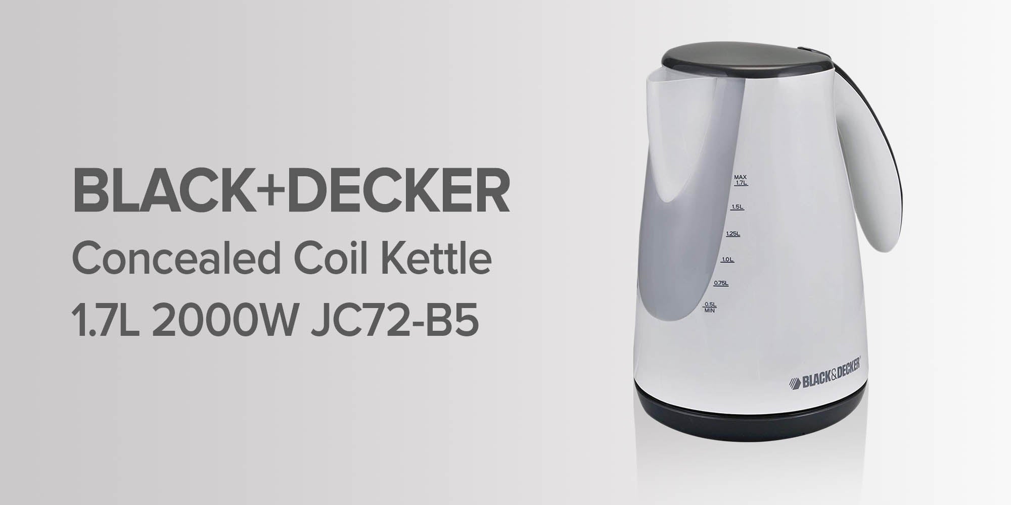 Concealed Coil Kettle 2000W 1.7 L 2200 W JC72-B5 White