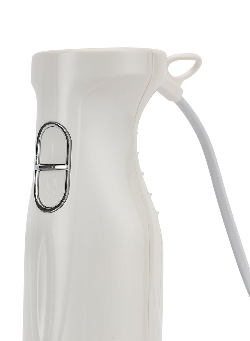 Hand Blender , 2 Speed, Stainless Steel Blade | Low Noise DC Motor | Detachable Stick | Ideal for Making Smoothies, Milk Shakes, Baby Food | Anti-Splash White Guard GHB6143 White